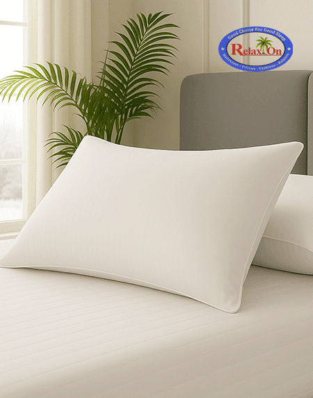Memory foam pillows Hyderabad with contoured neck support by Relaxon Mattresses